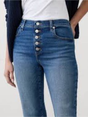 Banana Republic petite High-Rise Button front Jeans - size 27 P